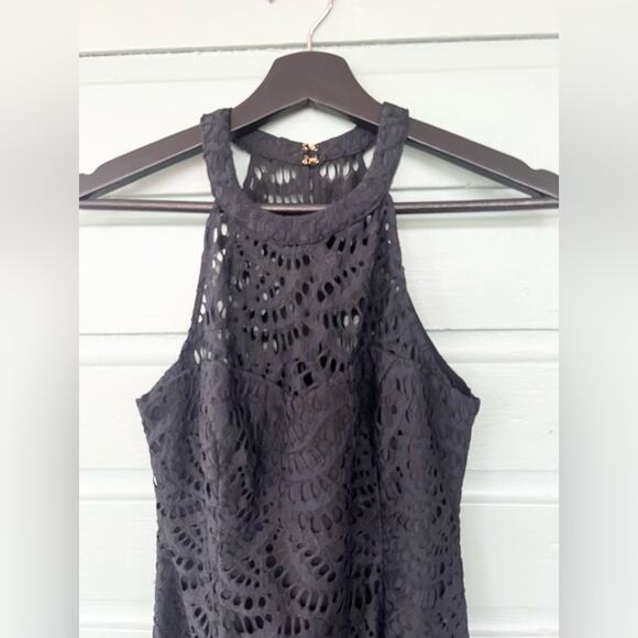 Lilly Pulitzer NWT Kenna dress in onyx black lace dress fall wedding cocktail 00 - Picture 4 of 12